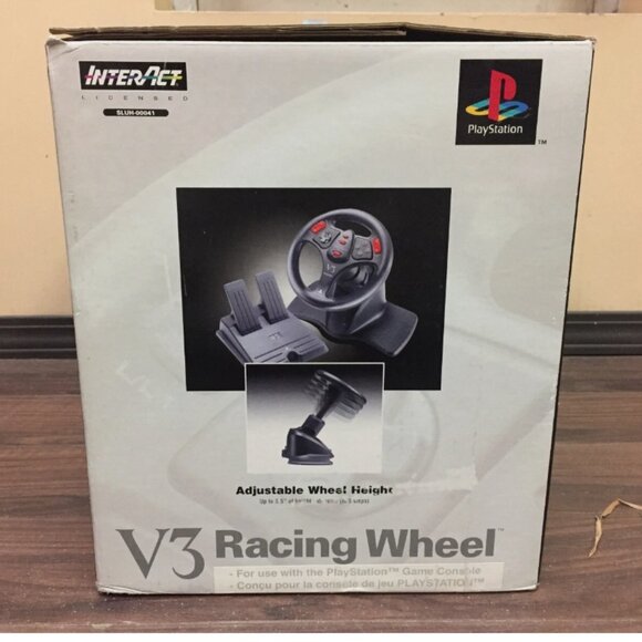 InterAct PlayStation PS1 V3 Racing Wheel + Pedals 741948011184 - Picture 12 of 12